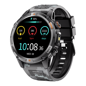 Reloj Inteligente Deportivo para Hombre con GPS, Llamadas por Bluetooth, Monitor de <span class=keywords><strong>Salud</strong></span>, Resistente al Agua IP68, Linterna LED y Brújula para Deportes al Aire Libre - Product Image 1