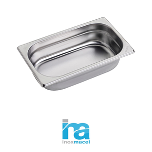 Recipiente para Alimentos GN 1/4 de Acero Inoxidable 18/10, 26.5 × 16.2 × 6.5 h cm, 395 g, Inox Inox Macel - Product Image 4