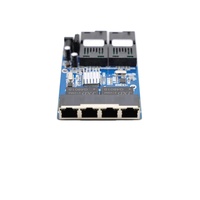 10/100/1000M commutateur de Fiber de métro, commutateur de Fiber optique Ethernet convertisseur de 20KM 2 Fiber 4 RJ45 Gigabit carte PCBA