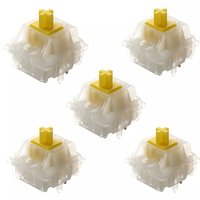 Vente chaude Gateron KS-3 X1 linéaire 5 broches Gaming Milky Yellow Pro commutateur de clavier mécanique