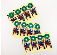 Boîte à musique bricolage Module de son Bouton-poussoir féerique sur le thème des animaux Activé Enregistrement vocal de musique personnalisé Accessoire audio en papier