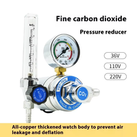 Manomètre à diaphragme en cuivre pour eau, oxygène, acétylène, propane, argon, dioxyde de carbone et vannes de réduction