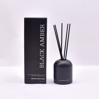 Nouvelle Arrivée Diffuseur à Bâtonnets d'Huile de Parfum en Bouteille en Verre de Luxe, Huile Essentielle Naturelle pour Rafraîchisseur d'Air, avec Bâtonnets pour Coffret Cadeau