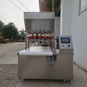 <span class=keywords><strong>Machine</strong></span> de remplissage quantitative pneumatique à 5 têtes anti-goutte pour lessive, shampoing et gel douche - Product Image 4