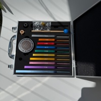 Ensemble d'accessoires de diapasons en alliage d'aluminium personnalisés 174 285 396 417 432 528 639 741 852 963 Hz pour la sonothérapie Modèle RTLF02 OEM