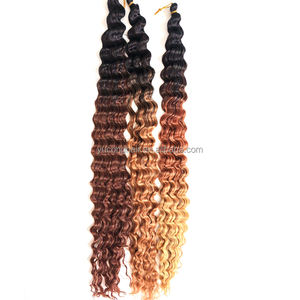 Ekstensi rambut kepang sintetis, 32 inci, 120g/pak, rambut ekstensi kepang, gelombang laut Bohemian, rambut Crochet, gelombang dalam - Product Image 5
