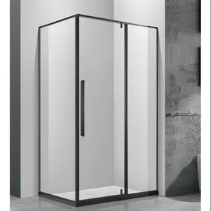 china supplier bath shower cabin black shower door tempered glass Cabine De Douche