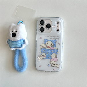 Funda para <span class=keywords><strong>iPhone</strong></span> 17/16 Pro Max/15/14 con Diseño de Perro Pequeño, Fresco, con Cuadros Azules y Estrellas, Venta al Por Mayor a Precio Económico - Product Image 4