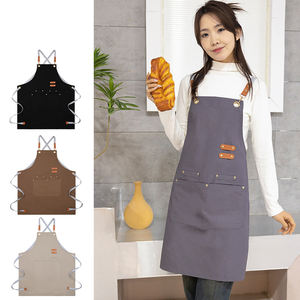 Grembiule da Cucina in Tela Impermeabile Lavabile Resistente Utensili da Chef per Cottura con Logo Personalizzato Stampato - Product Image 2