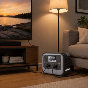 Générateur solaire 700W avec double prise AC, USB-C PD 3.0, écran LCD, 12V, pour camping, maison, usage industriel, alimentation de secours - Product Image 1