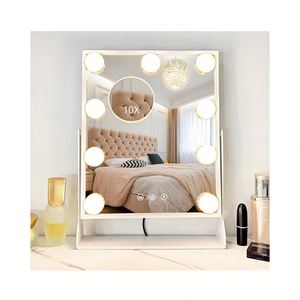 Docarelife hiện đại nội thất nhà kính trắng phòng ngủ trang điểm bàn tủ quần áo Salon tường trang trí LED lớn lớn mặc quần áo gương - Product Image 3