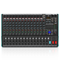 Console de mixage audio professionnelle 15 canaux 99DSP avec lecteur MP3 USB, modèles personnalisés GPUB TS15