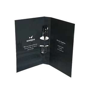 Tarjetas de cartón personalizadas con logo de marca BBL para muestras de perfume, folletos y envases de viales, papel especial, venta al por mayor, EE. UU. - Product Image 5