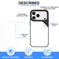 Coque de téléphone vierge 2D par sublimation personnalisée en gros d'usine avec logo sur mesure pour iPhone 17 18 Pro – Coque arrière de protection antichoc