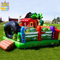 Castillo Inflable WODI de Grado Comercial, 0.55mm PVC, Diseño Nuevo, para Niños y Adultos, Resistente, para Alquiler