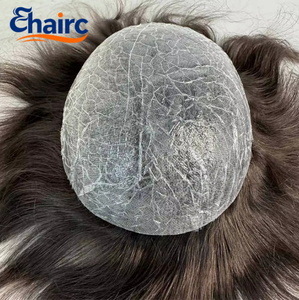 Sistema de Cabello <span class=keywords><strong>con</strong></span> Frente de Encaje <span class=keywords><strong>para</strong></span> Hombre, Sin <span class=keywords><strong>Pegamento</strong></span>, 100% Cabello Remy Indio Rizado, Fácil de Colocar <span class=keywords><strong>con</strong></span> Clip, <span class=keywords><strong>para</strong></span> Principiantes - Product Image 5