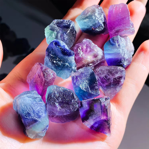 Pierre brute de fluorite arc-en-ciel naturelle non polie de qualité supérieure pour la guérison spirituelle et les cadeaux - Product Image 1