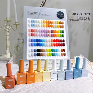 Ensemble de vernis à ongles UV en gel de 60 couleurs, 15 ml, à retirer par trempage, avec gel de base et lampe LED, logo personnalisé, kit de manucure professionnel pour salon - Product Image 6
