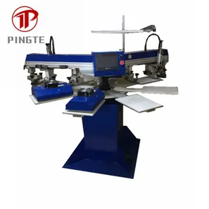 Automatische zijde flat screen printing machine voor t-shirt