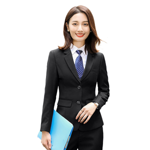 Nuevo Conjunto de Traje de Negocios de Manga Larga y Pantalones Casuales para Mujer, Ideal para Empresas de Telecomunicaciones y Telefonía Móvil - Product Image 1