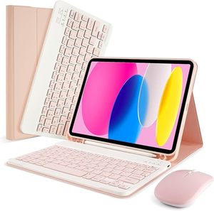 Étui clavier Bluetooth rétroéclairé multi-angles avec emplacement pour stylet pour <span class=keywords><strong>iPad</strong></span> 10e génération <span class=keywords><strong>10</strong></span>,9 pouces, coque de protection fine - Product Image 4