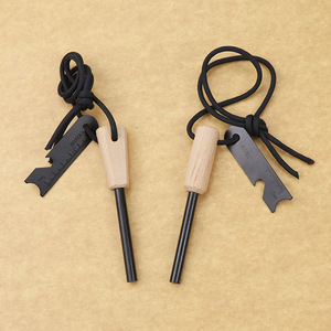 Outil de survie en plein air, pierre à feu imperméable, allume-feu de survie, corde d'allumage, allume-feu en bois, pierre à feu en magnésium - Product Image 1