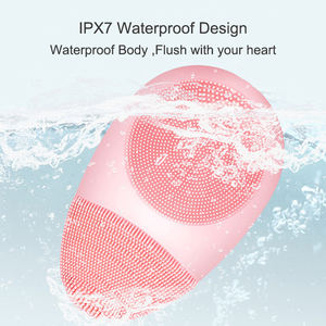 Brosse Nettoyante Électrique Ultrasonique à Marque Blanche, Masseur Facial Chaud, Nettoyant Vibrant en Silicone pour Rajeunissement de la Peau et des Lèvres - Product Image 3