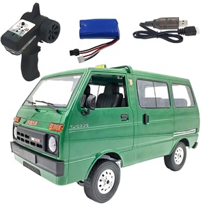<span class=keywords><strong>Voiture</strong></span> télécommandée WPL D42 1/10 2WD à moteur central et propulsion arrière, avec éclairage LED <span class=keywords><strong>miniature</strong></span>, pour l'escalade, modèle RC Hijet Taxi pour les amateurs de modèles réduits - Product Image 1