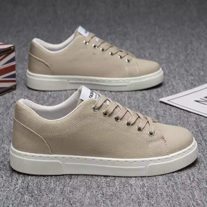 Chaussures décontractées pour hommes, baskets basses en toile pour étudiants, chaussures de skate plates, chaussures de marche décontractées à lacets pour jeunes - Product Image 3