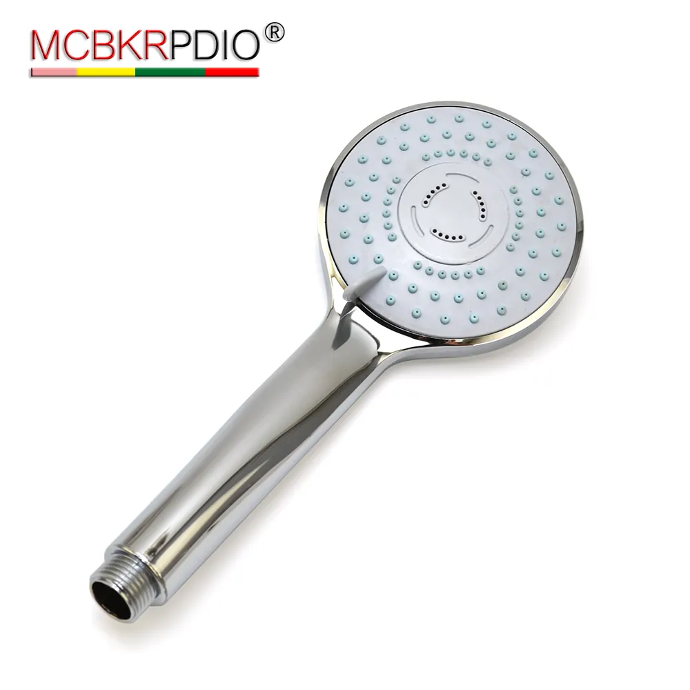 MCBKRPDIO High Quality Shower Fitting Head Universal Varied Mode Function Chrome Paint Hand Bathroom Rain Shower Head Set