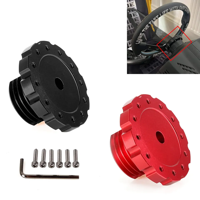 SW-1059 Racing Car Gaming Steering Wheel Adapter Converter Aluminum Kit for Thrustmaster T500 T300 TX Black Red Adaptation
