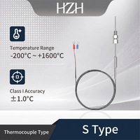 Sensor Suhu Termokopel Berlapis Baja Akurasi Tinggi Tipe S
