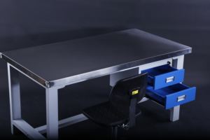 <span class=keywords><strong>Banco</strong></span> DE TRABAJO personalizable de acero inoxidable resistente, cajón de doble capa, <span class=keywords><strong>banco</strong></span> de trabajo ESD, escritorio de construcción, mesa de reparación de teléfonos móviles - Product Image 4