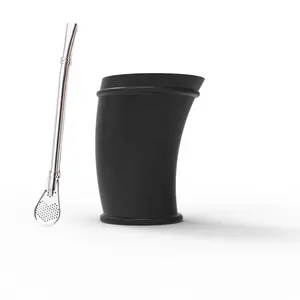 NOUVEAU <span class=keywords><strong>2022</strong></span> Ensemble de gourde en silicone et de bombilla pour Yerba Mate, kit de démarrage Terere de style paraguayen - Product Image 1