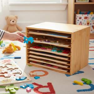 ที่เก็บเอกสารไม้ไผ่ <span class=keywords><strong>ชั้น</strong></span><span class=keywords><strong>วาง</strong></span>จดหมาย 5 <span class=keywords><strong>ชั้น</strong></span> สำหรับจัดเก็บเอกสาร จัดระเบียบ<span class=keywords><strong>โต๊ะ</strong></span><span class=keywords><strong>ทำงาน</strong></span> ห้องนั่งเล่น โฮมออฟฟิศ - Product Image 6