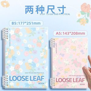 1 vào học sinh máy tính xách tay rời lá dày cuốn sách cuộn có thể tháo rời đơn giản notepad trong suốt - Product Image 1