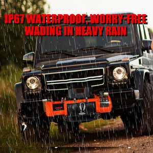 כַּנְגֵרֶה חשמלית 12 וולט 5 טון עם שלט רחוק וחבל סינתטי, קיבולת משיכה 14500 ליברות, ציוד חילוץ 4X4, יישום 4WD - Product Image 5