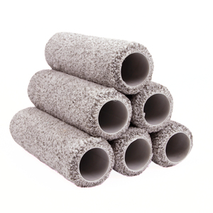 Rodillo de pintura de microfibra gris europeo-Herramienta de pintura al óleo de grado profesional <span class=keywords><strong>para</strong></span> acabados ultrasuaves - Product Image 4