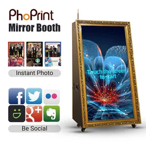 Phoprint High Quality Touch Screen Magic Mirror Photo Booth With Camera And Printer