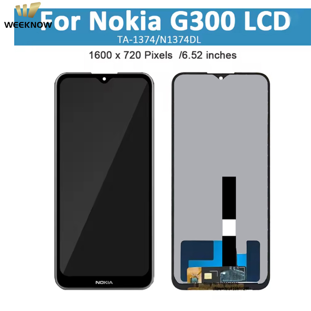 Original 6.52 for Nokia G300 G300 LCD Display Touch Screen for TA-1374 Digitizer Assembly Repair Replacement Parts