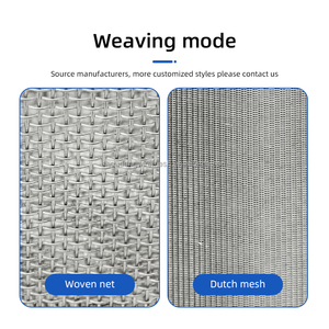 Thép không gỉ 304 <span class=keywords><strong>316</strong></span> dệt dây lưới màn hình xi lanh Lọc độ chính xác cao kim loại bện phần tử có thể giặt - Product Image 2