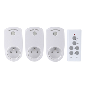 Electrical <strong>Remote</strong> Control Wireless Socket France Smart Plug In Socket <strong>RF</strong> 433MHZ - Product Image 1