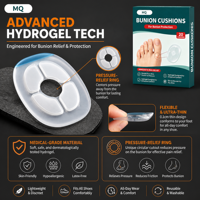 Coussinets de protection pour hallux valgus en hydrogel, vente en gros OEM