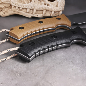 Couteau de survie tactique OEM personnalisable Kristoff 2ème génération, manche Craton, lame droite en acier inoxydable à pointe clip. - Product Image 5