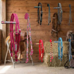 Licol de chasse ergonomique en nylon de qualité supérieure pour chevaux, améliore le confort des chevaux, boucle à rouleaux anatomiquement façonnée, anti-frottement - Product Image 3