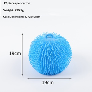 Balle lumineuse colorée transfrontalière, jouet souple anti-stress pour enfants et jeunes (7-14 ans), vente en gros en vrac - Product Image 5