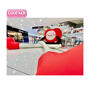 2024 mode <span class=keywords><strong>géant</strong></span> publicité gonflable saint valentin conception personnalisée grand Oxford coeur rouge mascotte dessin animé pour centre commercial - Product Image 2
