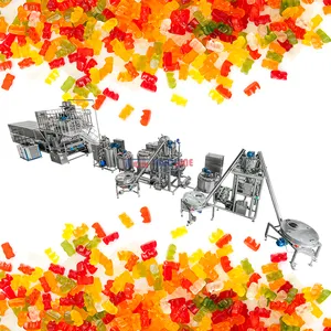 TG automatic customized better working condition Advanced construction tightly jelly candy making machine line production