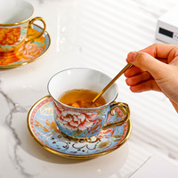 Hot Seller Design minimaliste ensemble de tasses à café en céramique colorées avec poignée assiette à dîner personnalisable pour hôtel pour tasses Genre