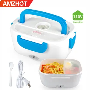 B10-0850 Meilleure Vente Produits sur Amz Usage Domestique En Plastique Chauffage Bento Boîte À Lunch Électrique Boîte À Lunch Avec Cuillère